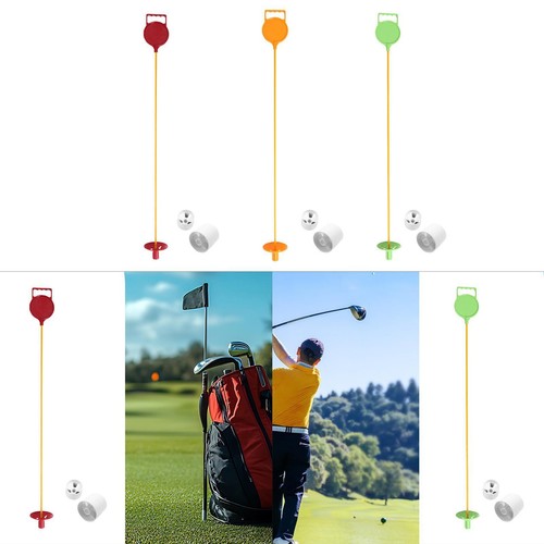 Golf fahnenstange und pokal - und, -pokal