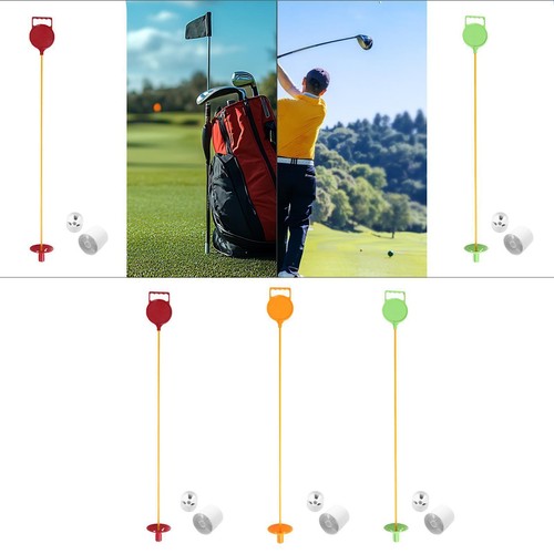 Golf flaggenstock und cup - golf-flaggenstock,