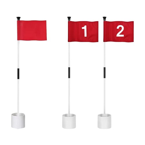 Golf pin flagge - pin, set