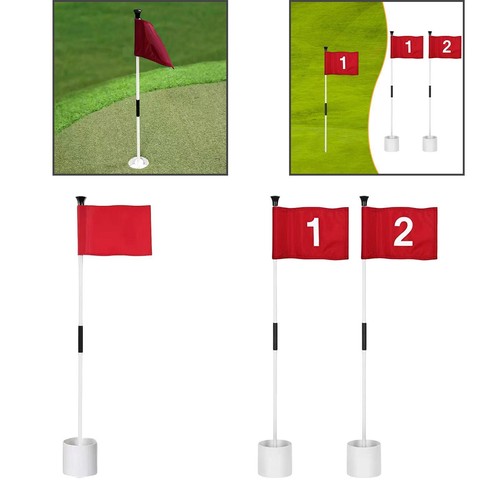 Golf pin flagge loch - tasse, set